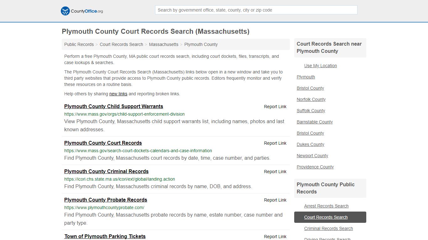 Court Records Search - Plymouth County, MA (Adoptions ...